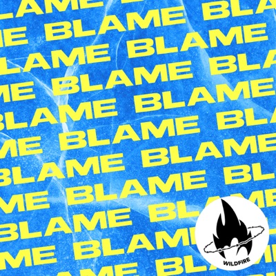 Blame cover art in electric blue and yellow